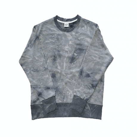 『Swallowtale』 タイダイカラーリブオーバーサイズスウェット (Gray)