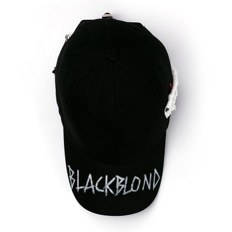 『BLACKBLOND』 サイドパッチグラフィティロゴキャップ (Black)