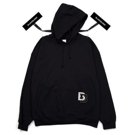 『BLACKBLOND』ダブル B ロゴパーカー (Black)