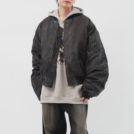 『HIFIFNK』  michael cracked ma-1 (2Color)