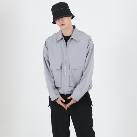 『 BY:L 』 　ミリタリーポケットジャケット  (Grey)