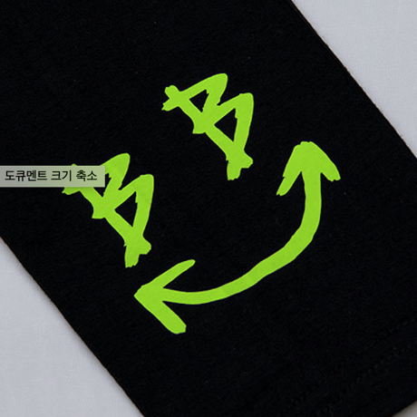 『BLACKBLOND』スマイルロゴレギンス (Black/Neon yellow)