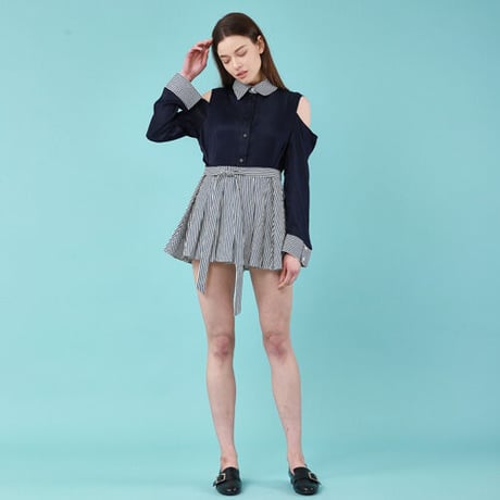 『Wunder Geist』 　テニススカートワンピース (Navy)