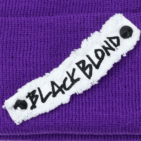 Blackblond BBD Side Patch Long Beanie (Purple)