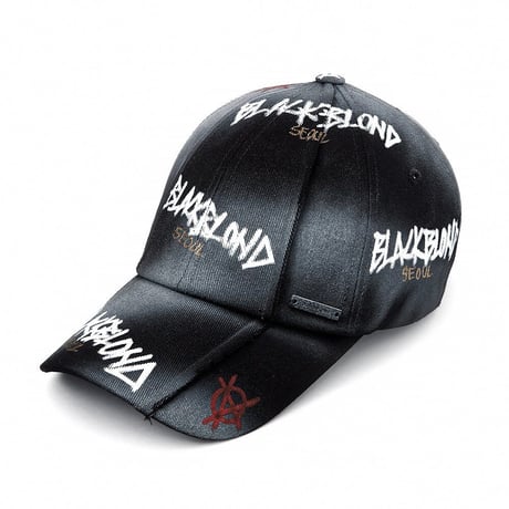 『BLACKBLOND』  ディスオーダーグラフィティーロゴキャップ (Black)