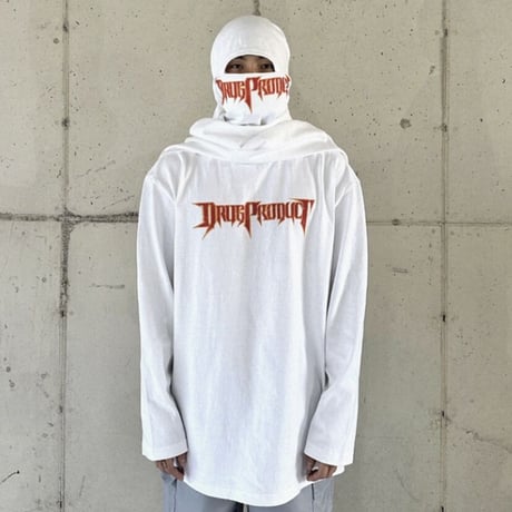 『DRUG PRODUCT 』 　ビンテージプリンティングロングスリーブTシャツ (White)