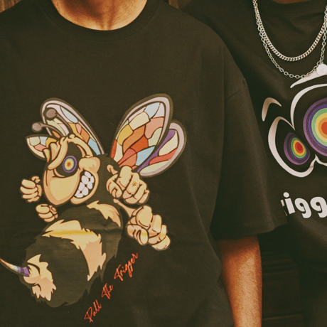 『LOUPS BLANCS』  TRIPBEE T-SHIRT  (Black)