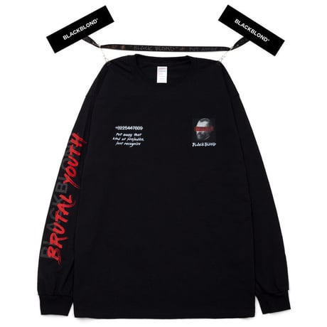 『BLACKBLOND』 　ブルータルロングスリーブ Tシャツ (Black)