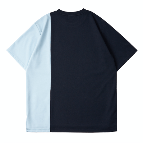 『 BY:L 』    カラー ブロックTシャツ (Navy)