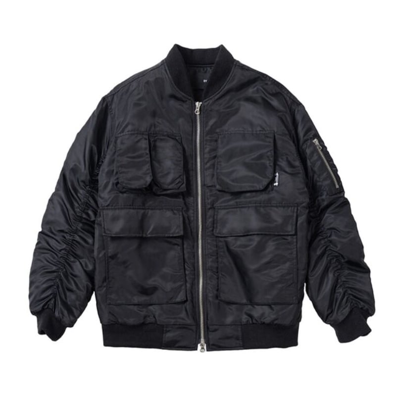 BY:L 』 マルチポケットオーバーサイズMA-1 (Black) | 6LJStore BY:L 』 マルチポケットオーバーサイズMA-1 (Black) | 6LJStore