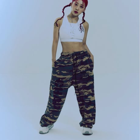 『CHAP CHAP』 　アーミーチャップスウェットパンツ (Camo)