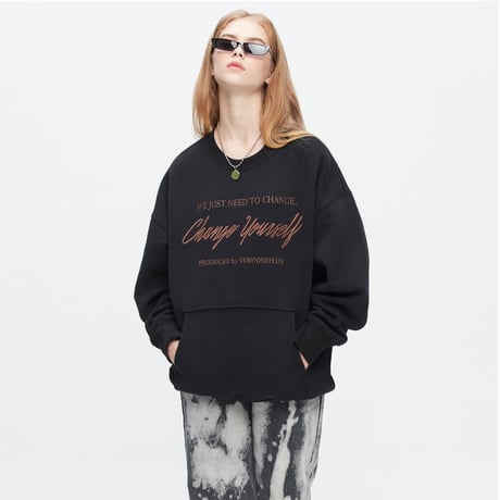 『Verynineflux』 　オートグラフスウェット (Black)