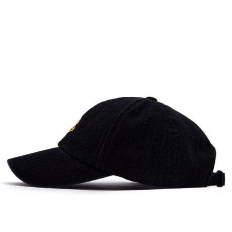 『BLACKBLOND』  スマイルロゴデニムキャップ (Black)