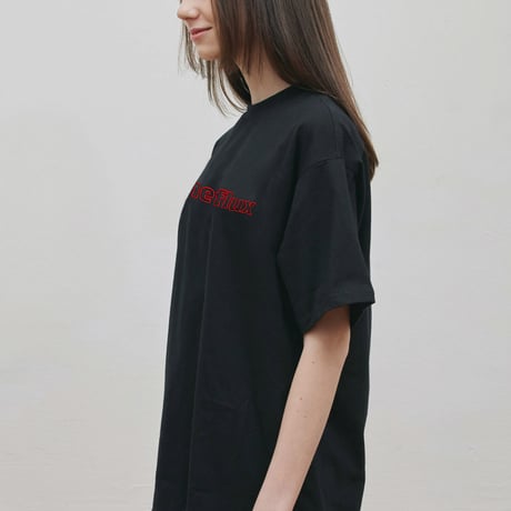 『Verynineflux』  ダイアゴナル Tシャツ (Black)