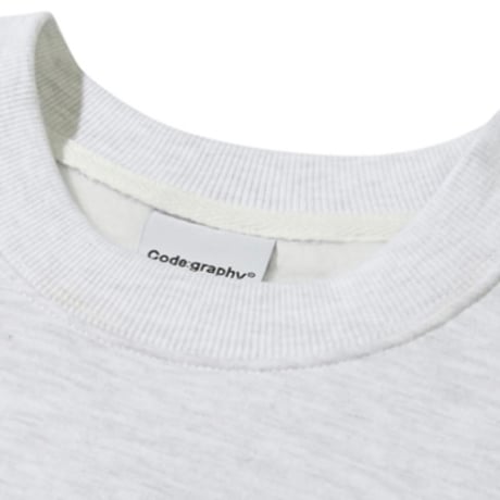 『Code:graphy』 　アーチロゴスウェット (Melange Grey)