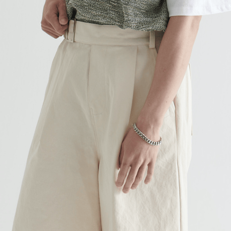 『BY.L 』 バミューダコットンパンツ (Cream)