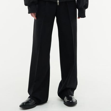 『HIFIFNK』  alden wool trousers pants (Black)