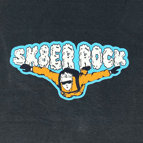 『SK8ER ROCK』 　parasuit short sleeve tee (Charcoal)