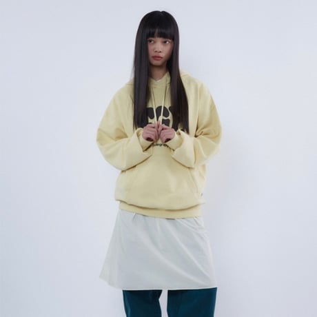 『Code:graphy』 　JELLY ロゴオーバーフィットパーカー (Light Yellow)