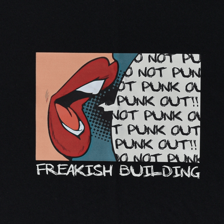 『FREAKISH BUILDING』 QUACK-QUACK ショートスリーブ Tシャツ (Black)