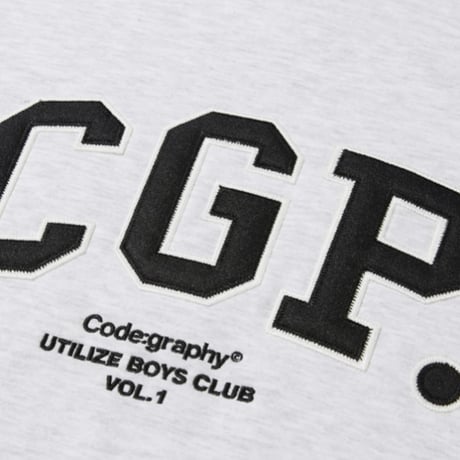 『Code:graphy』 　アーチロゴスウェット (Melange Grey)