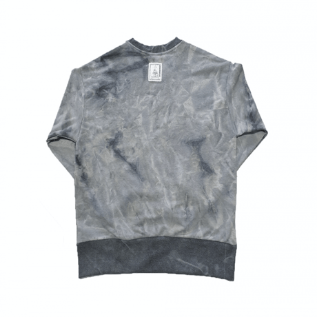 『Swallowtale』 タイダイカラーリブオーバーサイズスウェット (Gray)