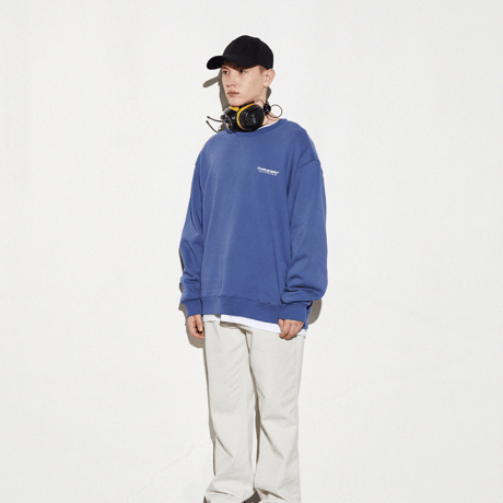 『Code:graphy』 　レファレンスロゴスウェット (Blue)