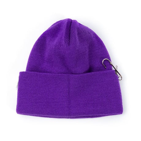 Blackblond BBD Side Patch Long Beanie (Purple)