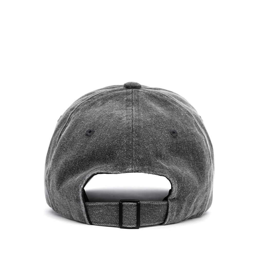 BLACKBLOND』 スローガンロゴデニムキャップ (Dark Gray) | 6LJS
