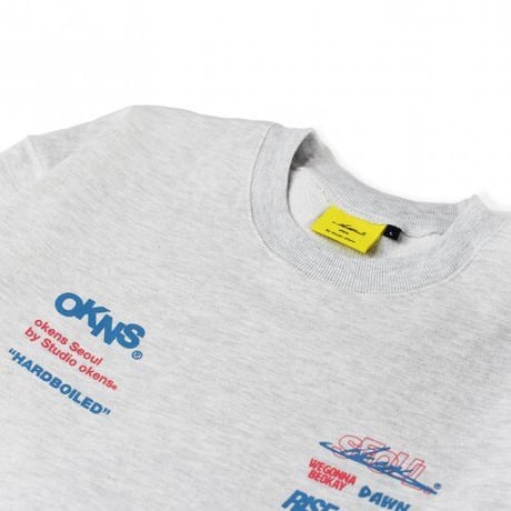『OKENS SEOUL 』 RISE of OKNS crewneck (Oatmeal)