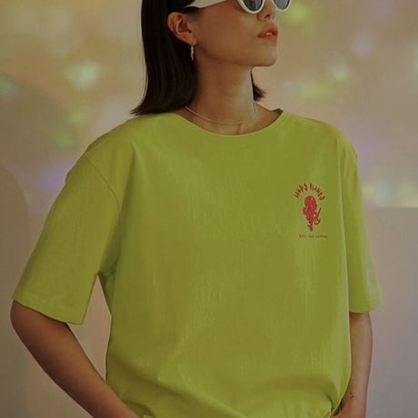 『LOUPS BLANCS』 ホットスタッフボートネック Tシャツ (Neon)