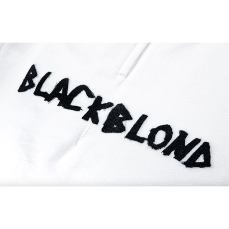 『BLACKBLOND』 　グラフィティーサイドロゴスウェットパンツ (White)
