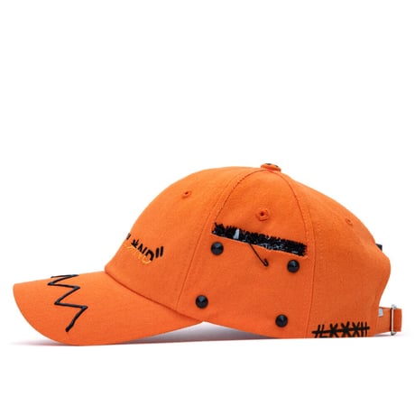 『BLACKBLOND』  クレージーグラフィティーキャップハロウィーンエディション (Orange)