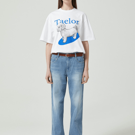 『GROOVE RHYME』 taelor series maltese t-shirts (Blue)
