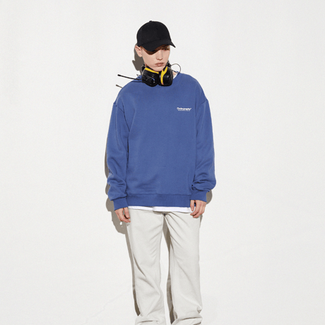 『Code:graphy』 　レファレンスロゴスウェット (Blue)