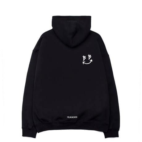 『BLACKBLOND』 　スマイルロゴパーカー (Black)