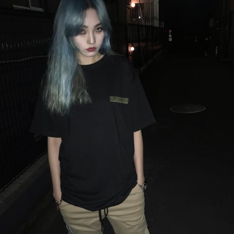 『BLACKBLOND』 イノセントシャドーショートスリーブ Tシャツ (Black)