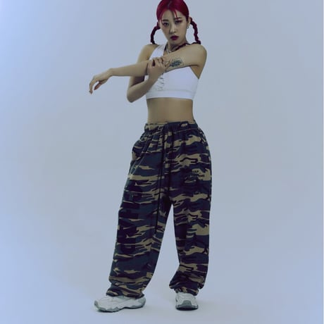 『CHAP CHAP』 　アーミーチャップスウェットパンツ (Camo)