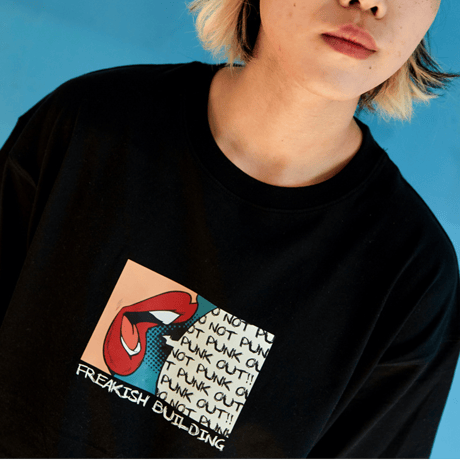 『FREAKISH BUILDING』 QUACK-QUACK ショートスリーブ Tシャツ (Black)