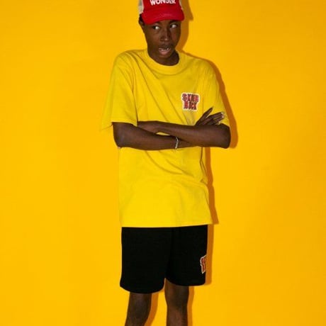 『SK8ER ROCK』 　3D ロゴ半袖 Tシャツ (Yellow)