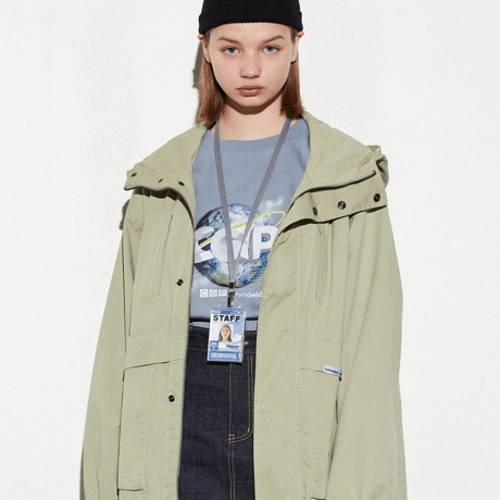 『Code:graphy』 　アースロゴロングスリーブ Tシャツ (Sky Blue)