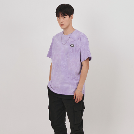 『 BY:L 』    エンブレムタイダイTシャツ (Purple)