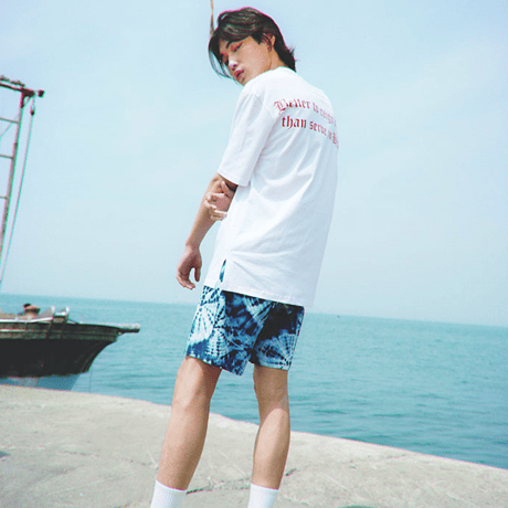 『LOUPS BLANCS』 ホットスタッフボートネック Tシャツ (White)