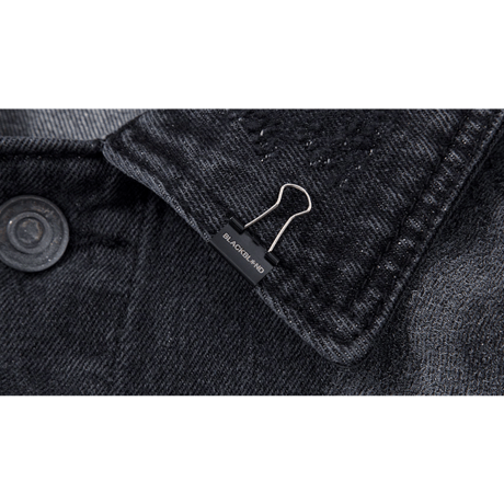 『BLACKBLOND』 　スプレーカスタムデニムジャケット (Charcoal)