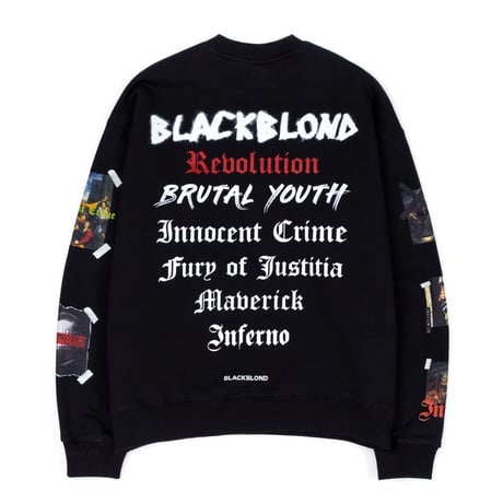 『BLACKBLOND』  コレクションスウェットシャツ (Black)