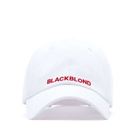 『BLACKBLOND』  　オリジナルロゴキャップ (White/Red)