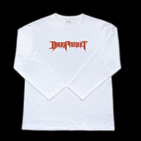 『DRUG PRODUCT 』 　ビンテージプリンティングロングスリーブTシャツ (White)