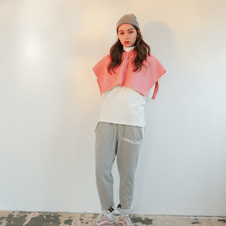 『LOUPS BLANCS』レイヤードフードボレロ (Pink)