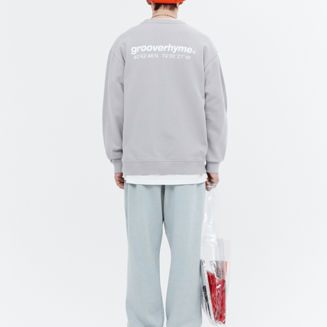 『grooverhyme』 　NYC ロケーションスウェット (Light Grey)