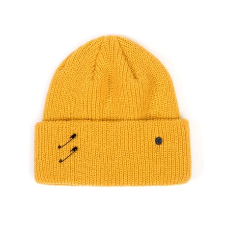 『BLACKBLOND』    シグネチャーカスタムロングニット帽 (Black,Blue,White,Mustard,Dark Beige)